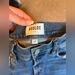 AGOLDE Jeans Frayed bottoms